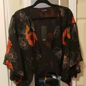 Floral kimono top